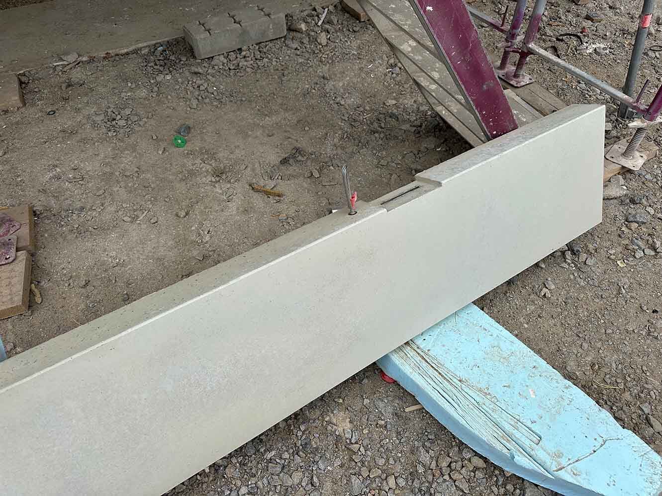 Fertigbauteil nach der Betonkosmetik